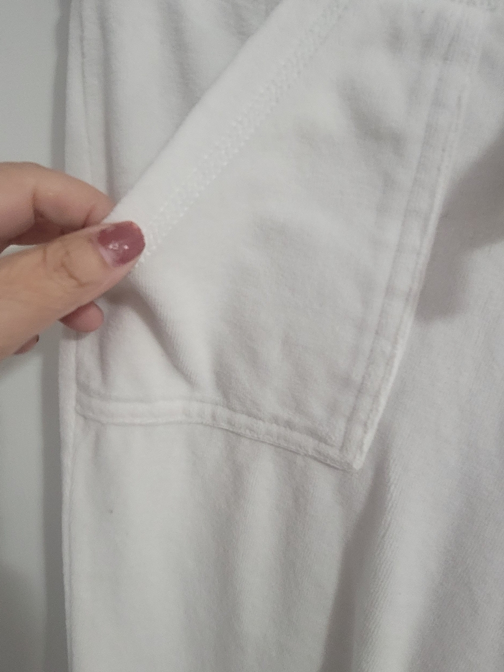 Active Basic White Drawstring Lounge Joggers - Picture 3 of 7